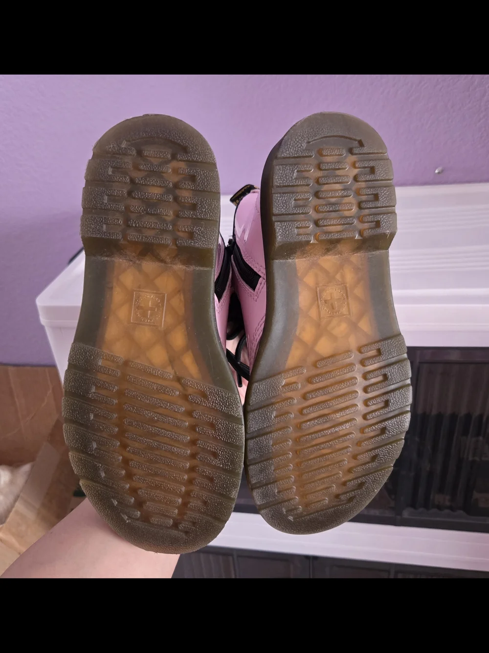 Toddler Pink Dr. Martens Boots - Size 10 (Worn Twice)